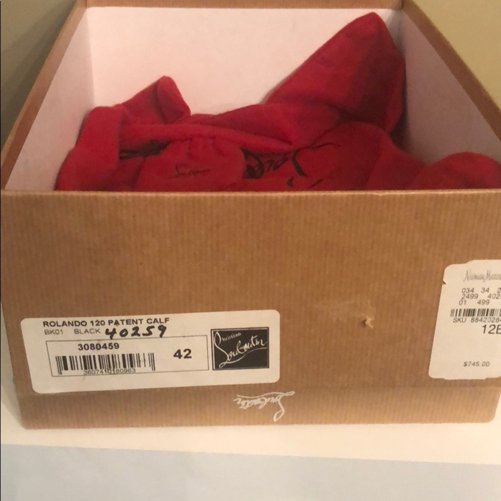 Christian Louboutin Rolando 120 Patent Calf sz 42 - Picture 4 of 4